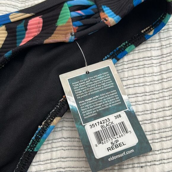 NWT EIDON Women's Standard Updated Low Rider Mid Rise Bikini Bottom Side Knot S - Picture 5 of 11